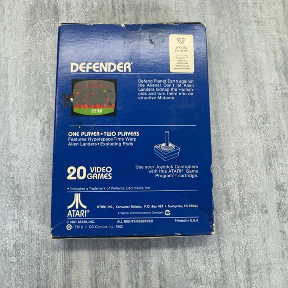 1981 Atari 2600 Defender with Box and Manual Vintage Video Game CIB - Picture 12 of 15
